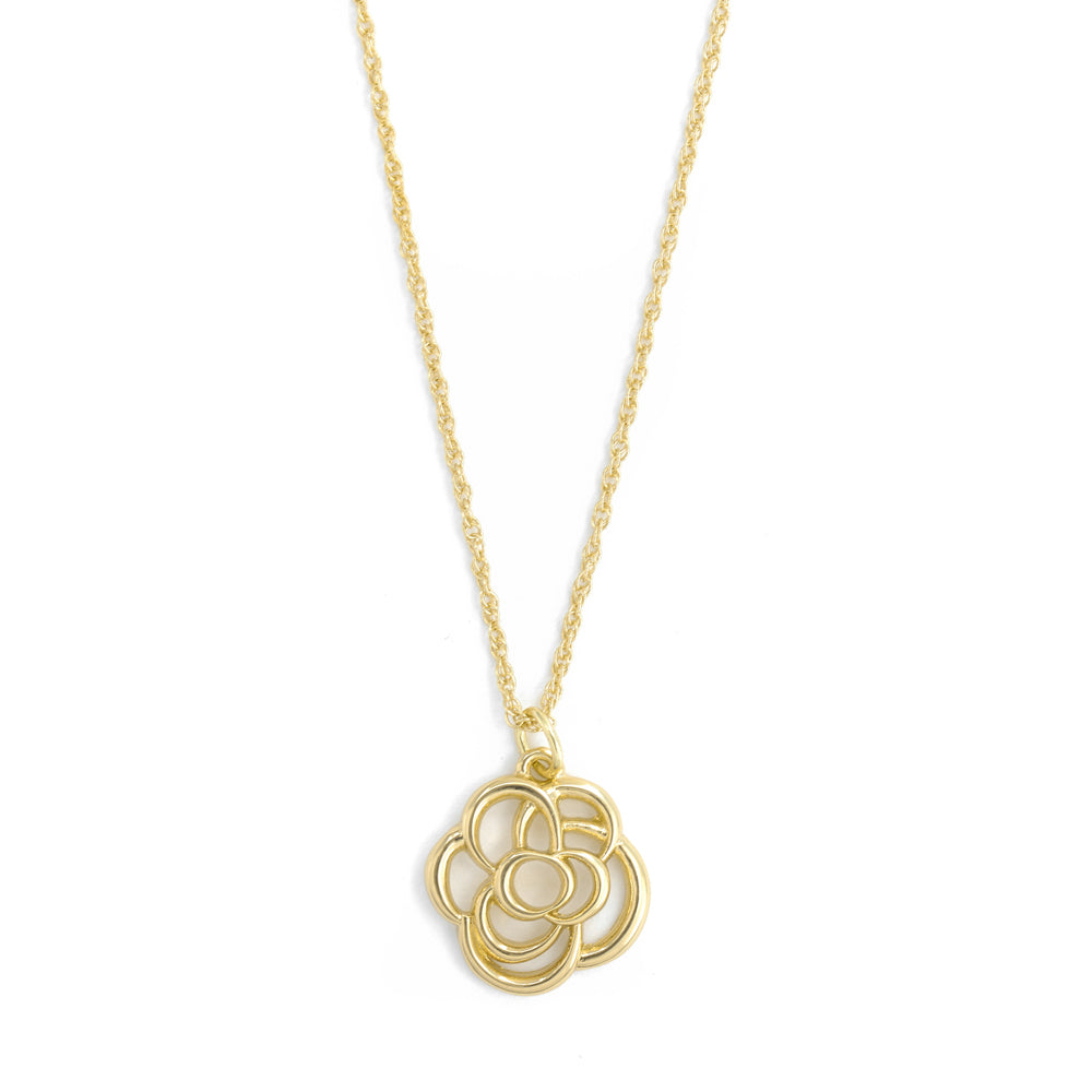 COLLAR CON COLGANTE ROSA GOLD