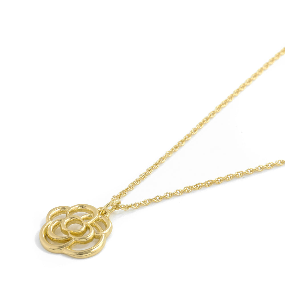 COLLAR CON COLGANTE ROSA GOLD