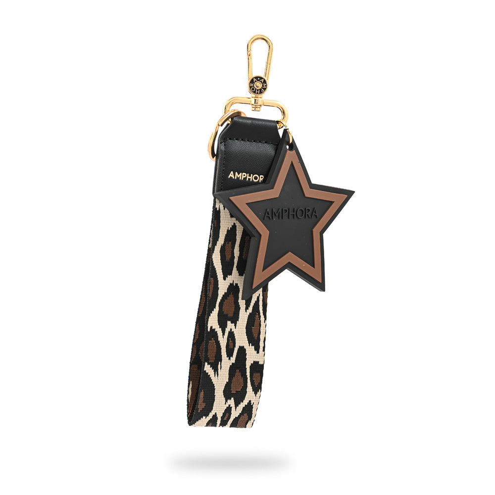 LLAVERO COLGANTE CON ESTRELLA BLUMA BEIGE