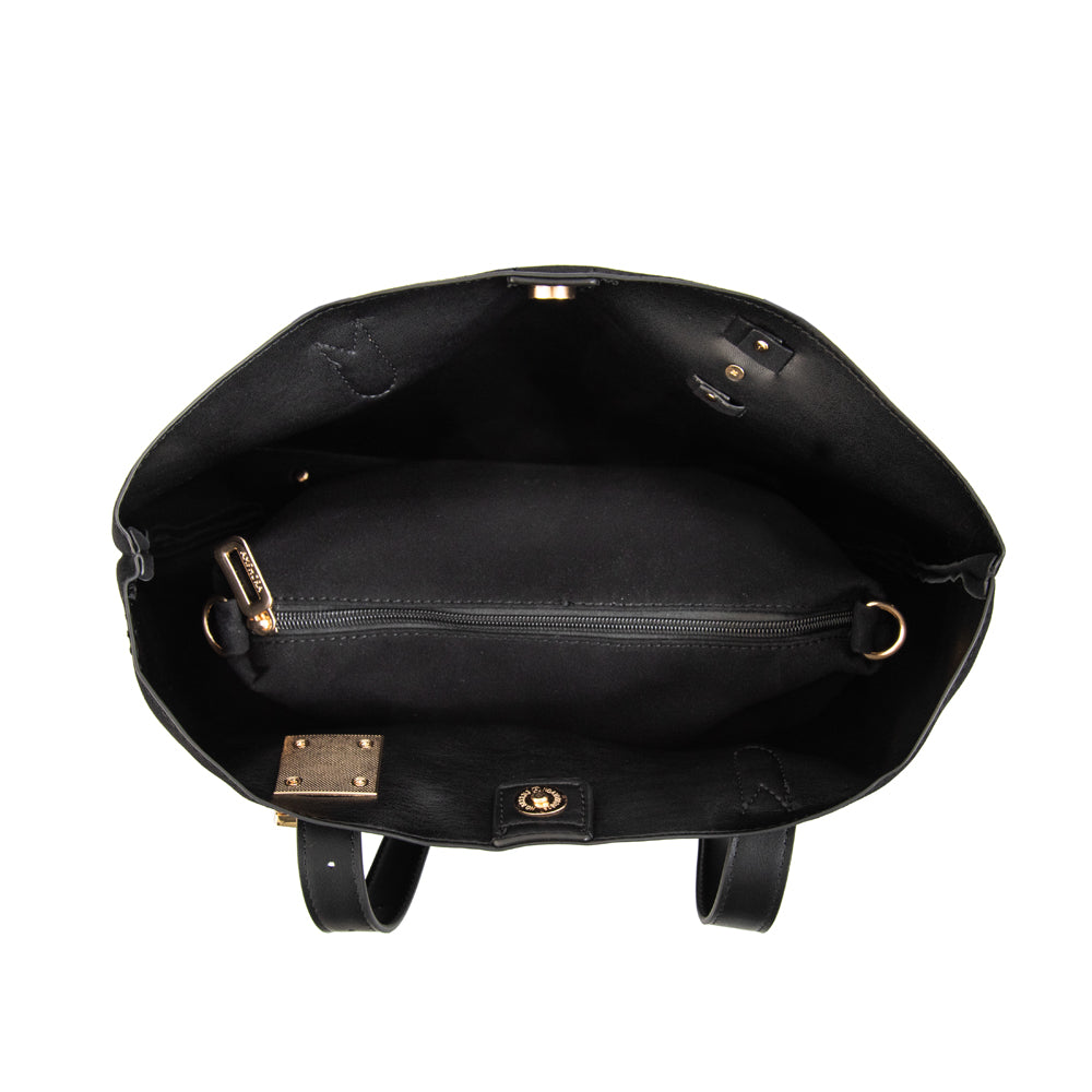 CARTERA TRES DIVISIONES BRISY NEGRO