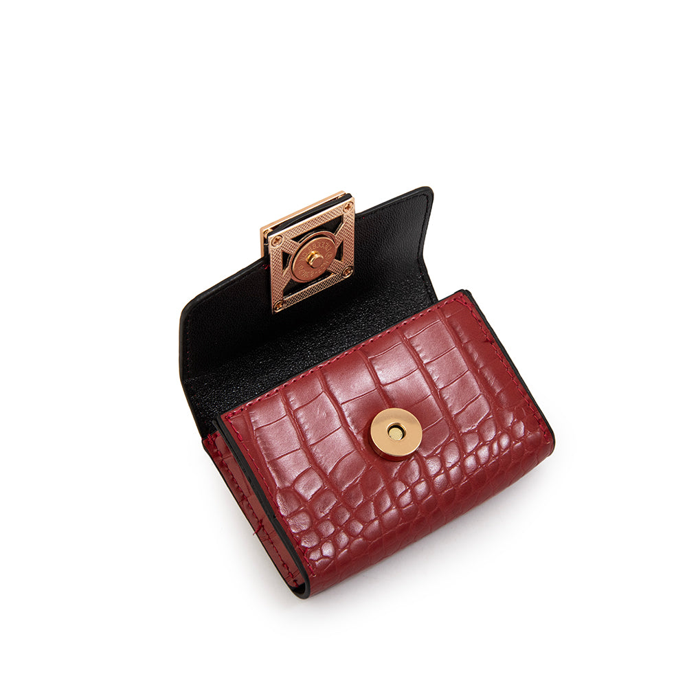 LLAVERO TARJETERO CORA ROJO