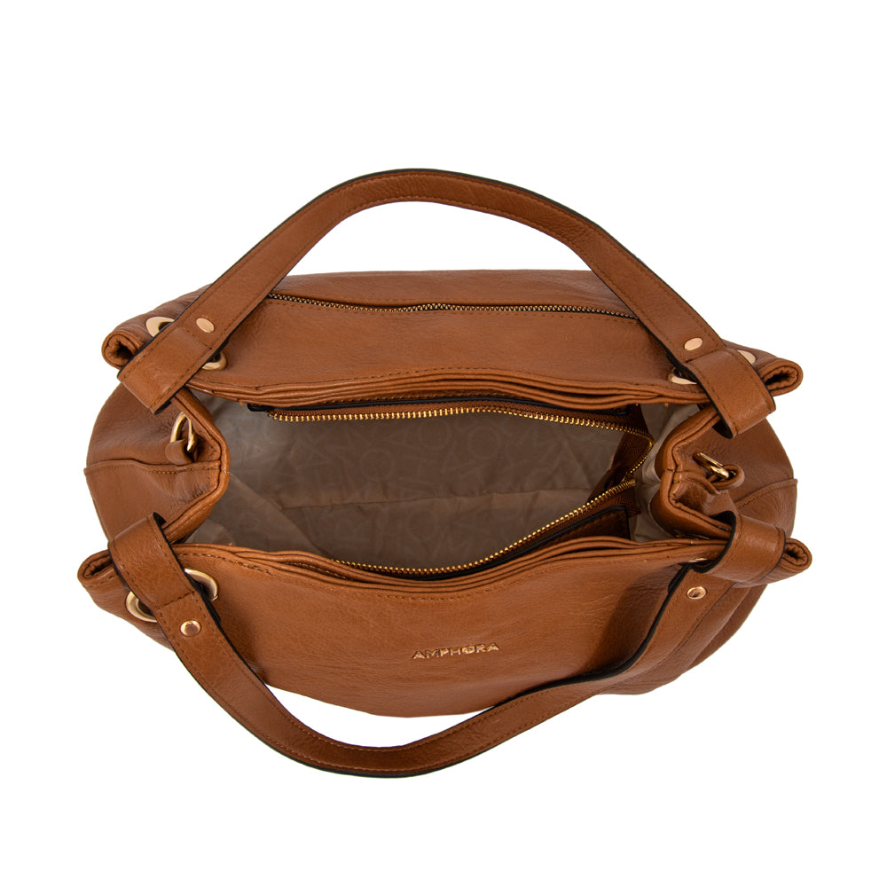 CARTERA TRES DIVISIONES KATHERINE MARRÓN