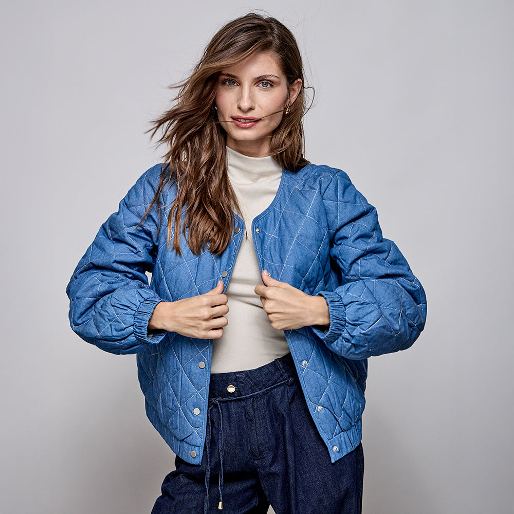 CHAQUETA ACOLCHADA MARGARITA AZUL