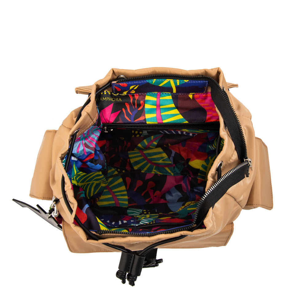 MOCHILA MELANIA BEIGE