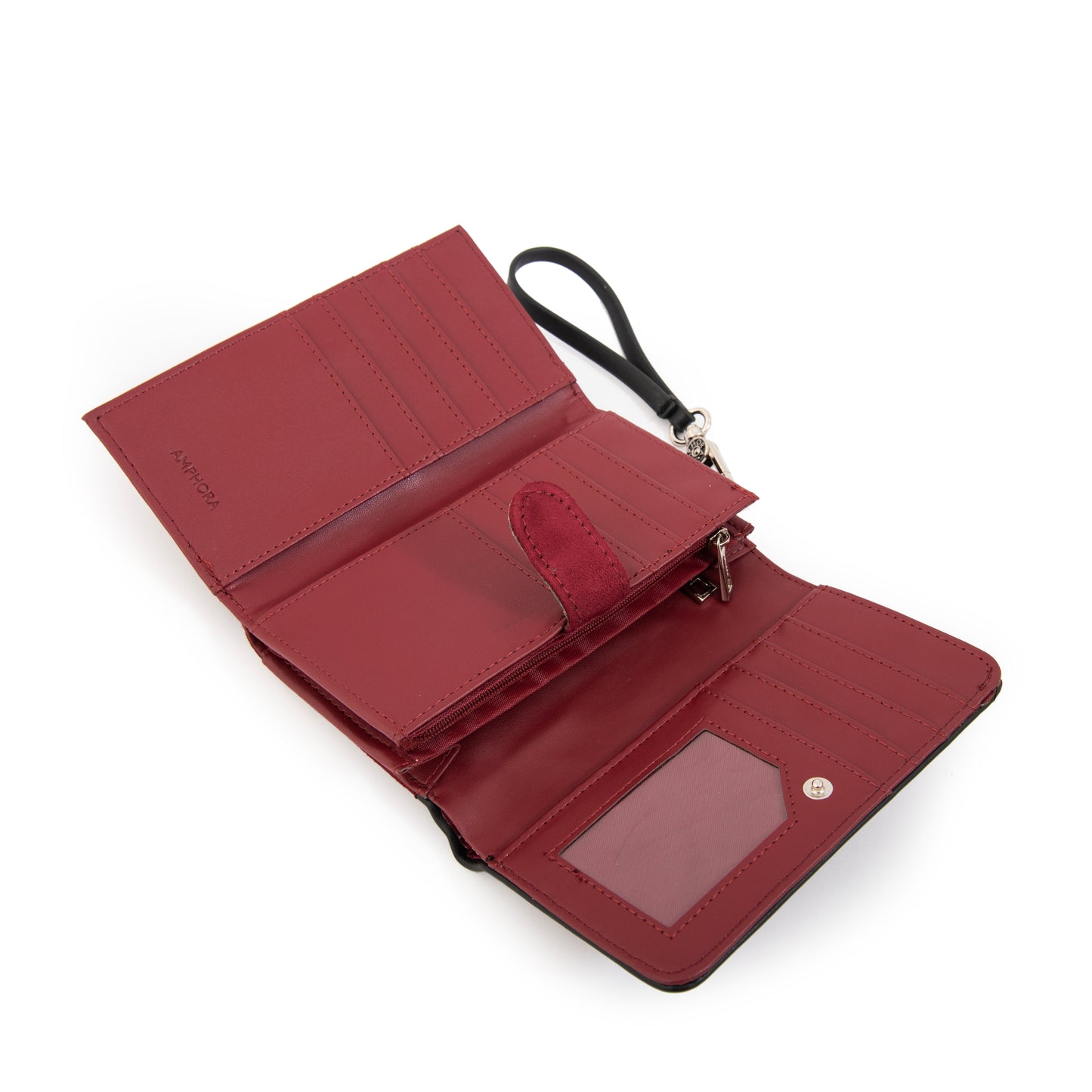 BILLETERA CON BOLSILLO NAIRA ROJO