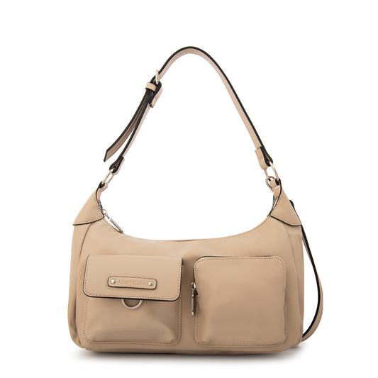 CARTERA CORTE OVAL SOLENE BEIGE