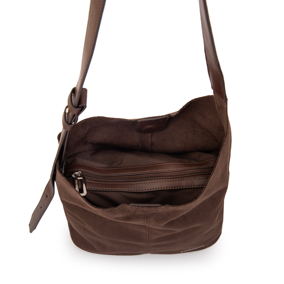 CARTERA CORTE OVAL ISNA MARRÓN