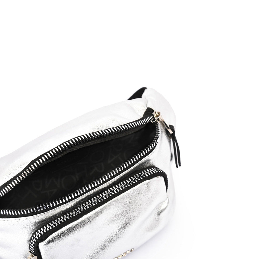 RIÑONERA BUGAMBILIA PLATEADO