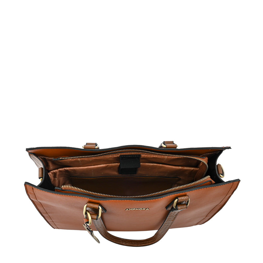 CARTERA PORTA NOTEBOOK 12" NILA MARRÓN