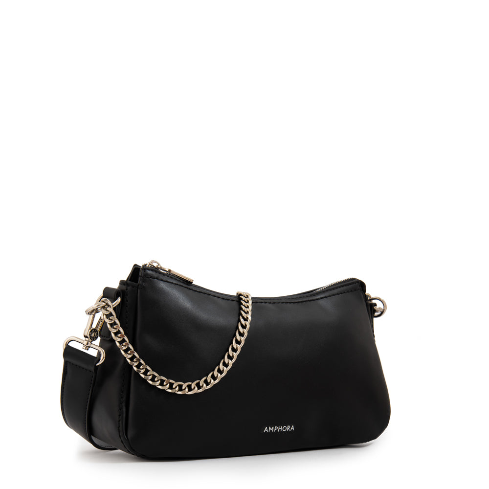 CARTERA CORTE OVAL BONNIE NEGRO