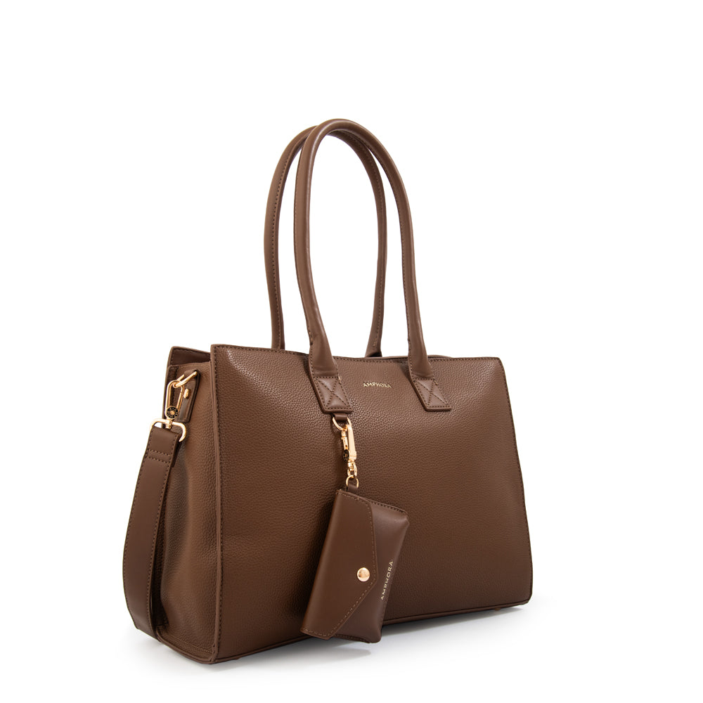 CARTERA PORTA NOTEBOOK 13" MABEL MARRÓN