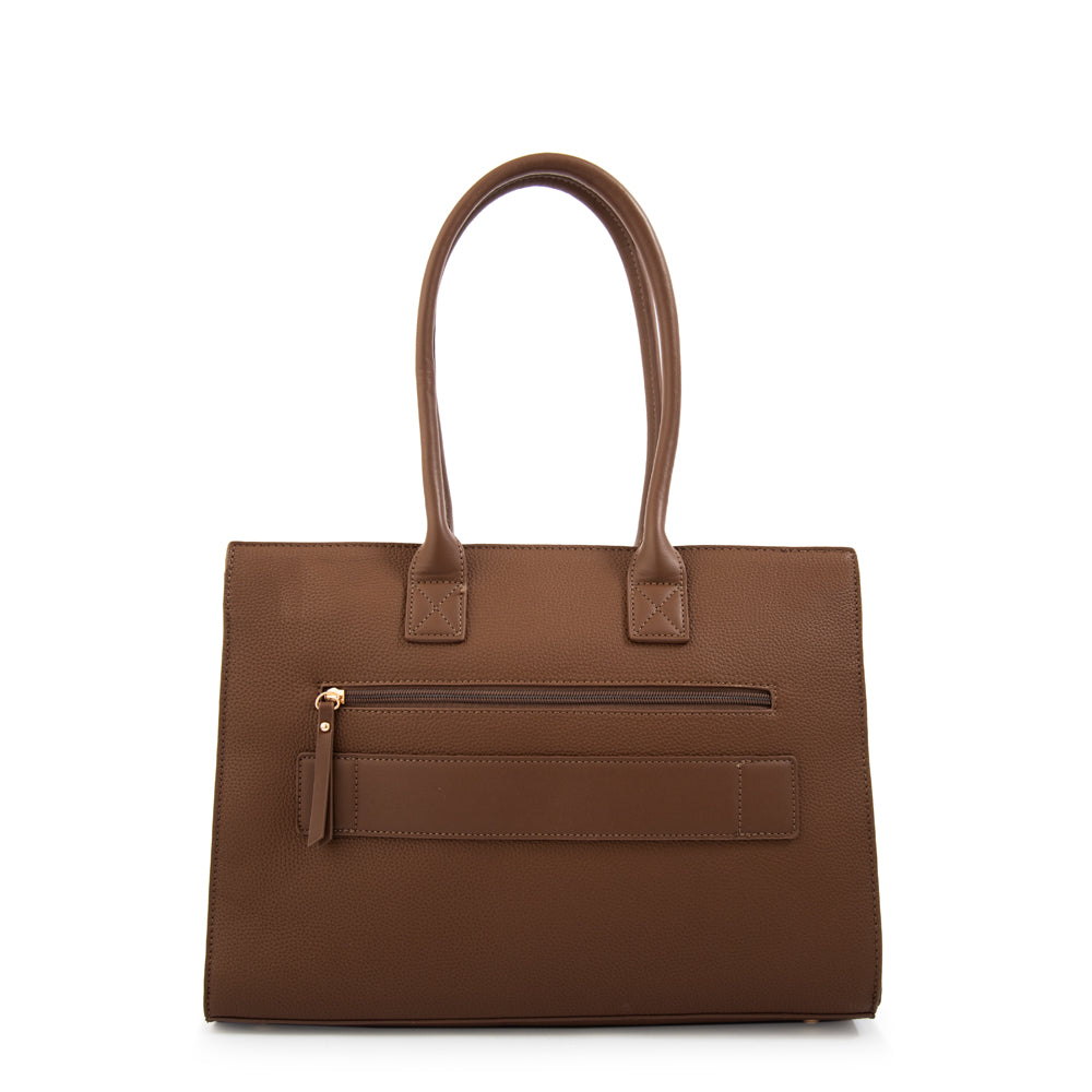 CARTERA PORTA NOTEBOOK 13" MABEL MARRÓN