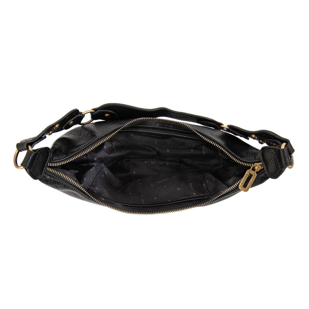 CARTERA CORTE OVAL ROCIO NEGRO