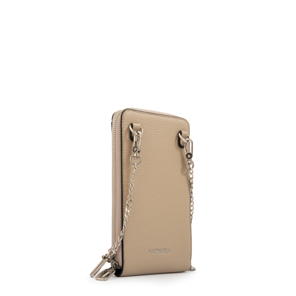BANDOLERA PORTA CELULAR ROCY BEIGE