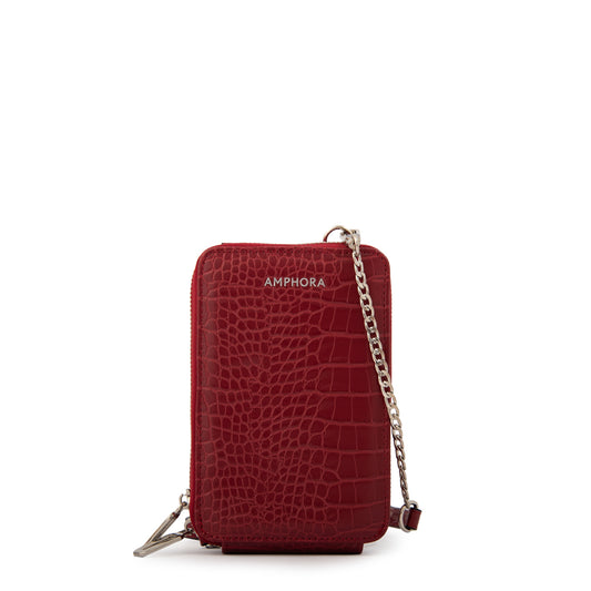 BANDOLERA PORTA CELULAR BOGA ROJO