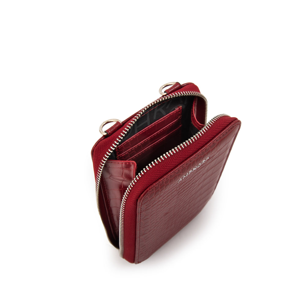 BANDOLERA PORTA CELULAR BOGA ROJO