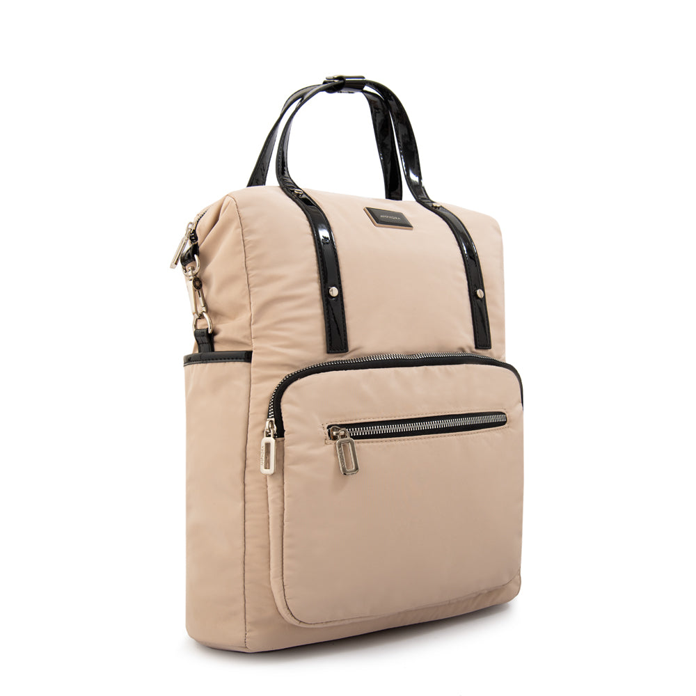 MOCHILA PORTA NOTEBOOK 14" CECILIA BEIGE