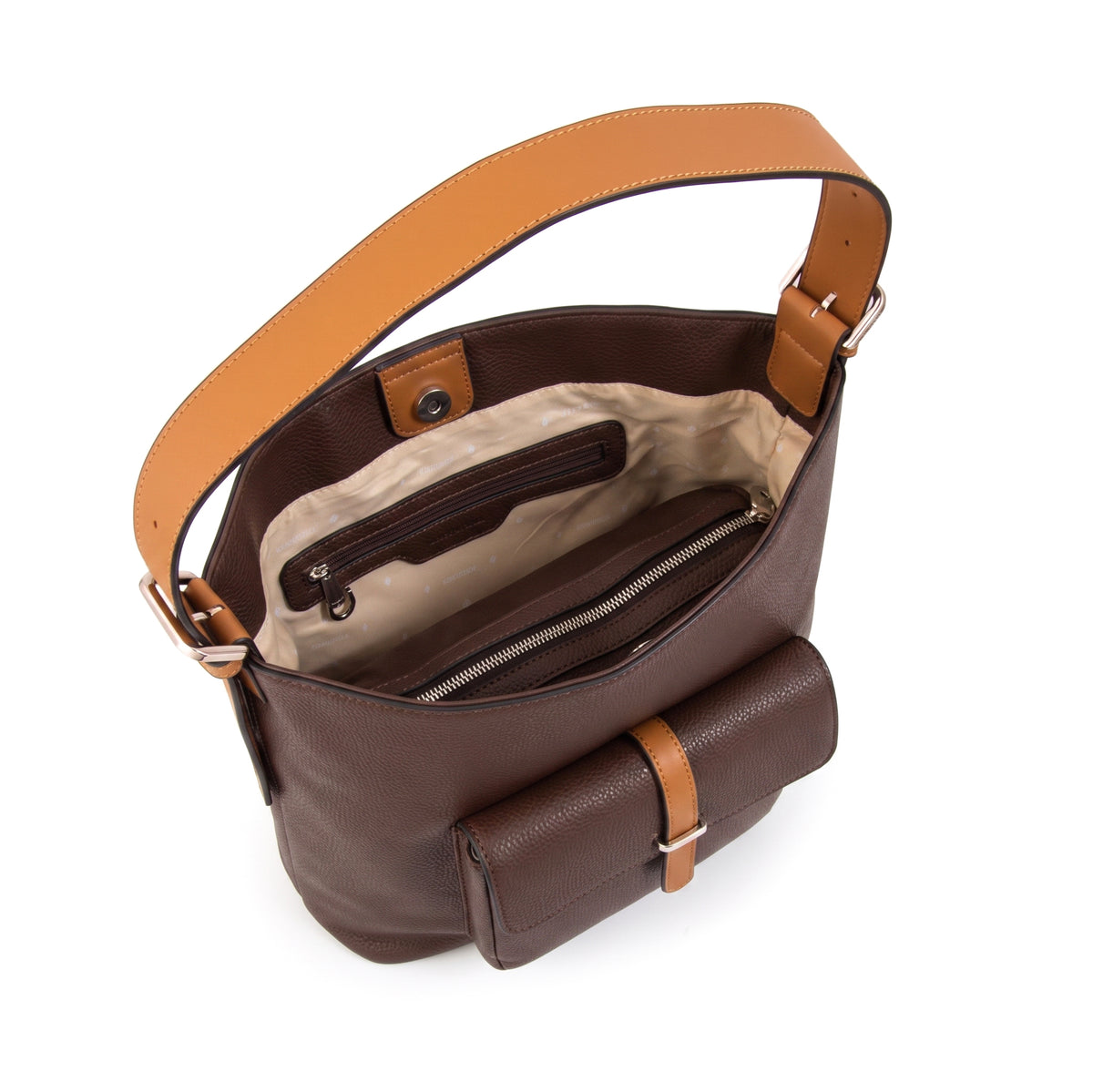CARTERA CORTE RECTO NAVILA MARRÓN
