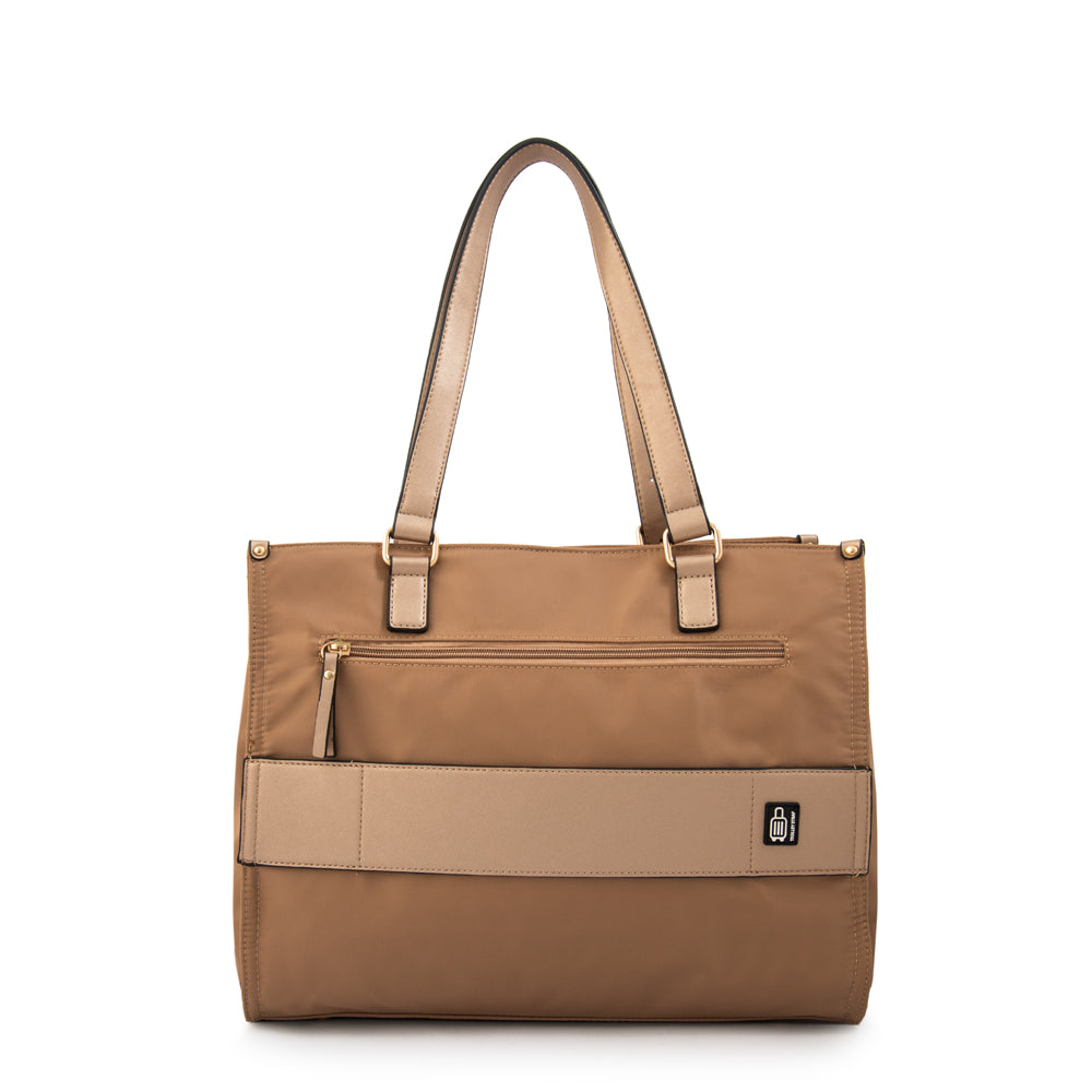 CARTERA PORTA NOTEBOOK 13" FIORELA BEIGE