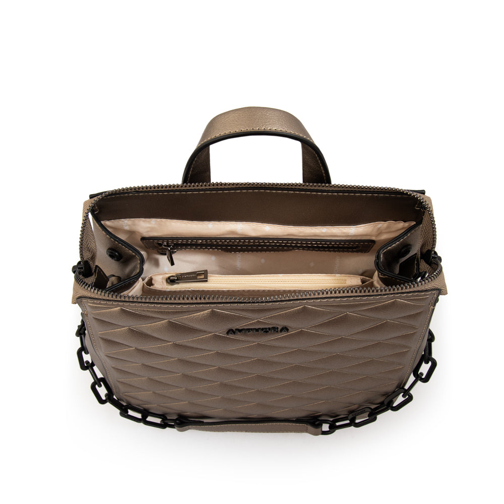 MOCHILA SUIZA PLATEADO