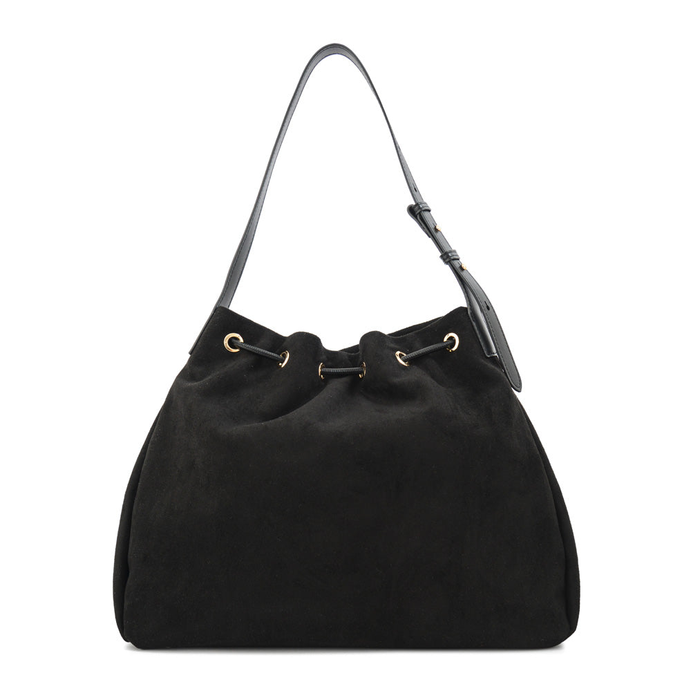 CARTERA CORTE RECTO CIFER NEGRO EFECTO GAMUZA