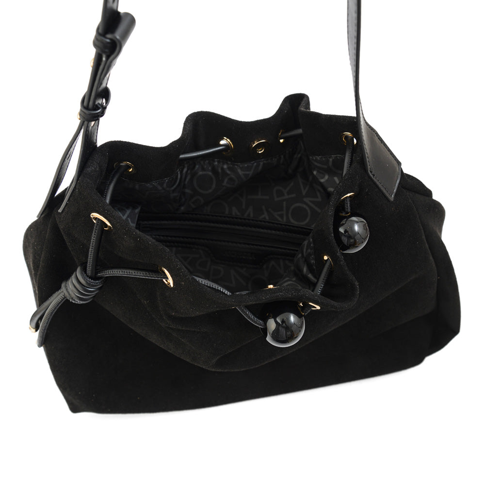 CARTERA CORTE RECTO CIFER NEGRO EFECTO GAMUZA