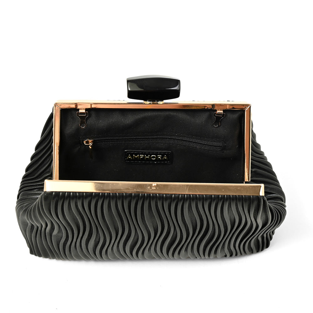 CARTERA FIESTA PERLA NEGRO