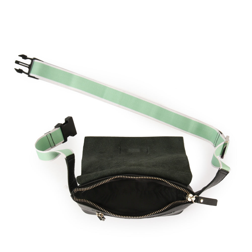 RIÑONERA CUERO PARANA NEGRO