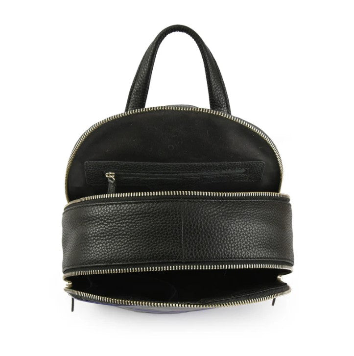 MOCHILA CUERO ETOILES NEGRO
