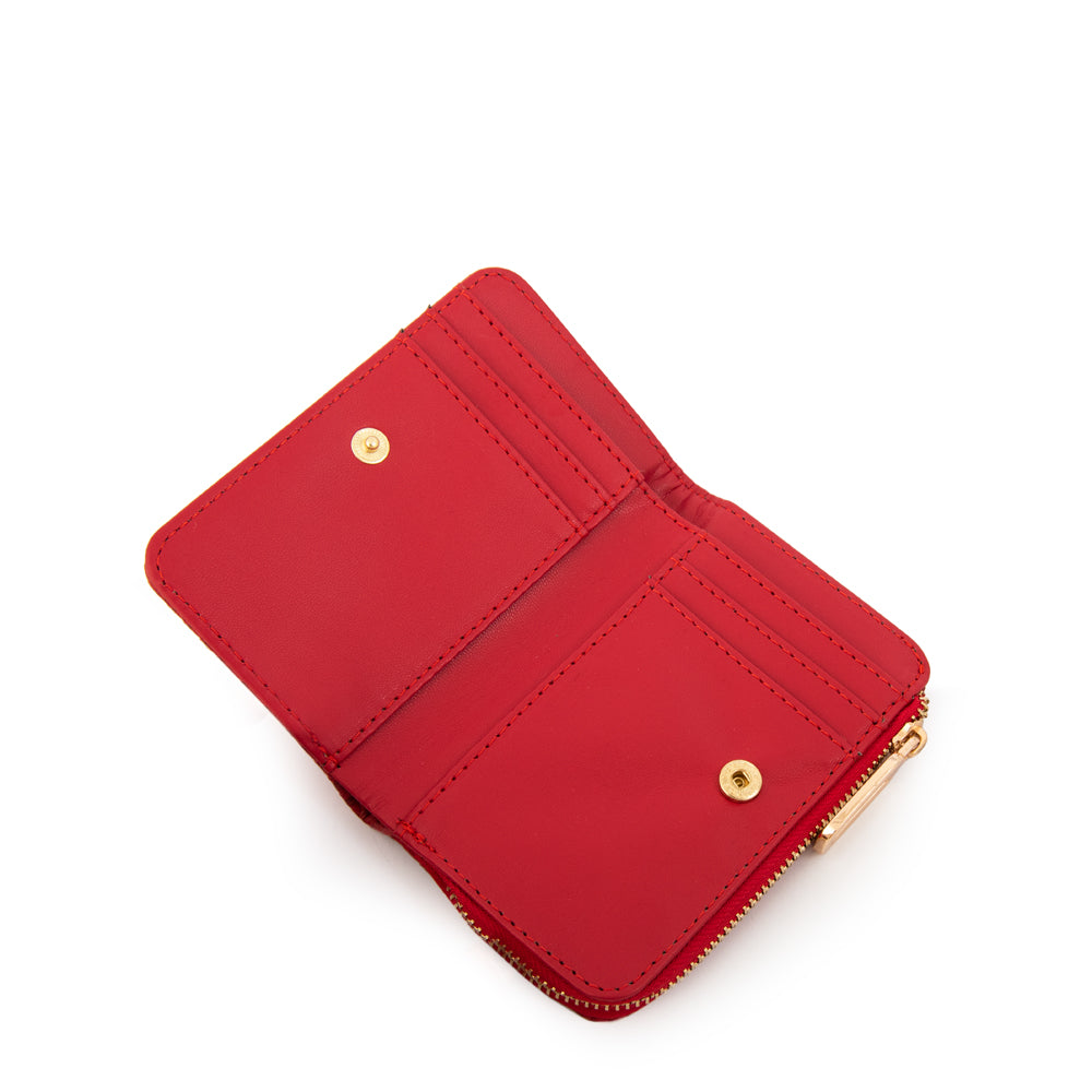 BILLETERA CHICA LUISA ROJO
