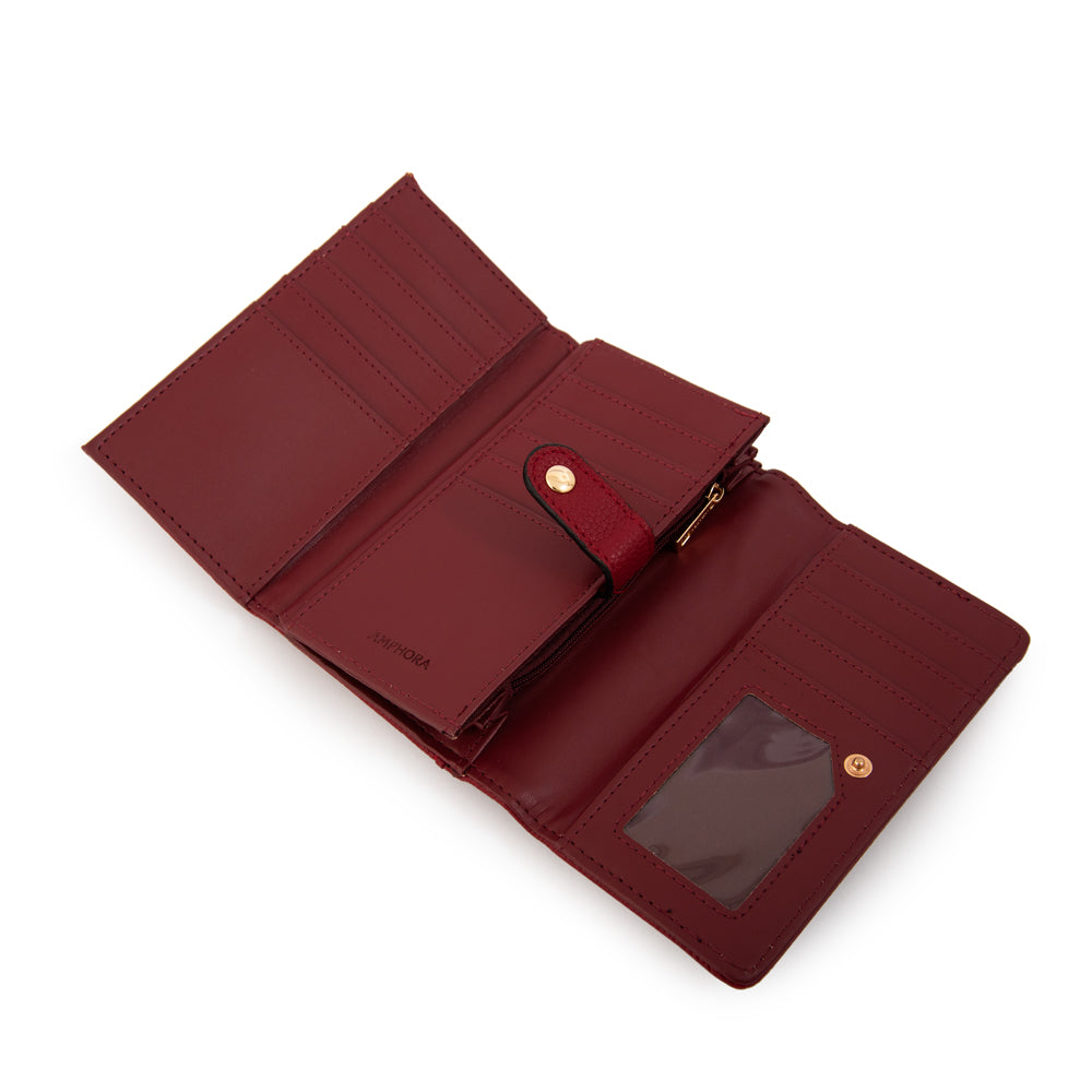 BILLETERA MEDIANA LIZET ROJO