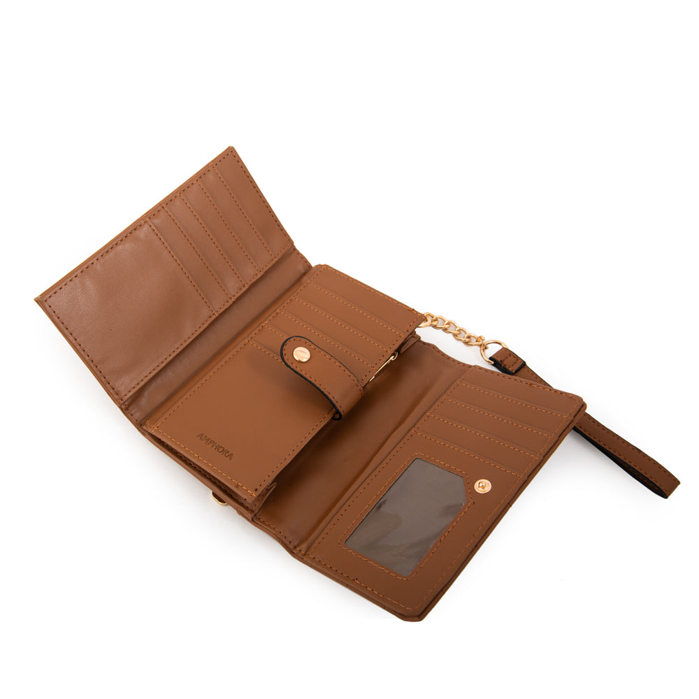 BILLETERA MEDIANA GRECIA MARRÓN