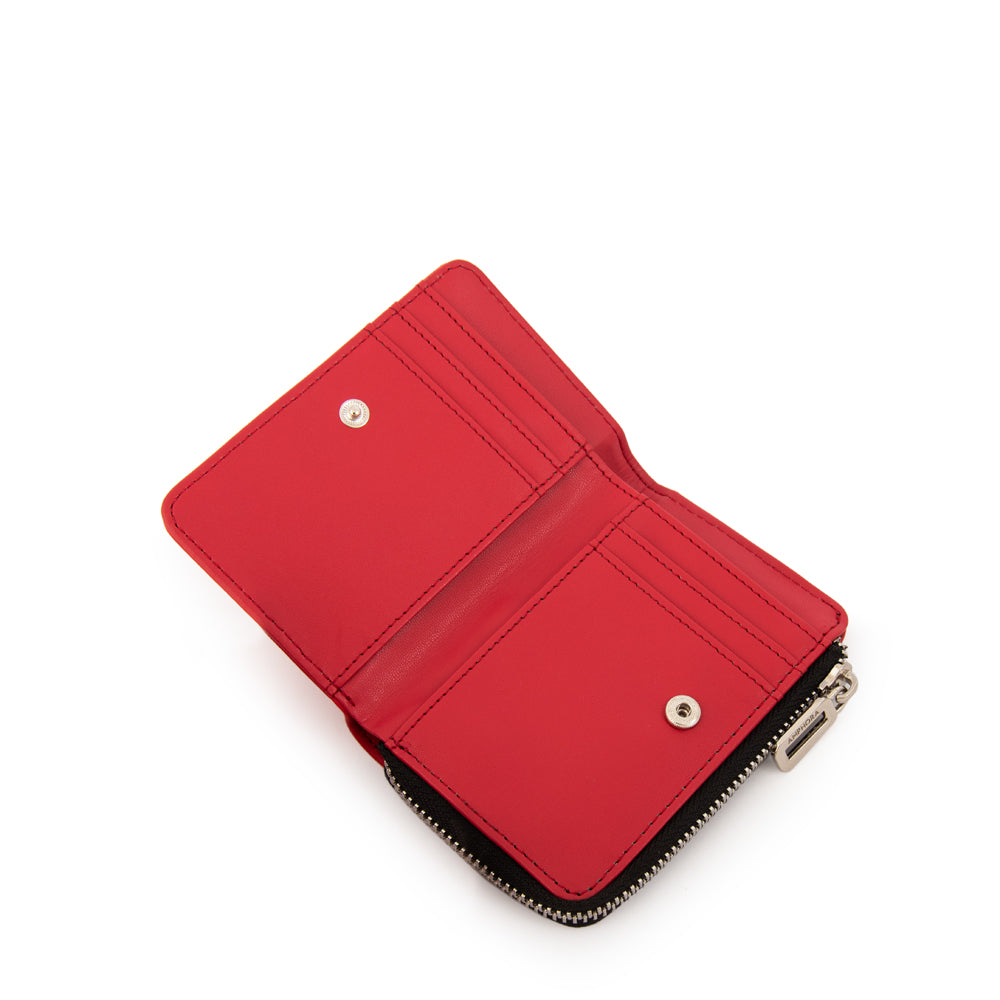BILLETERA CHICA LYDIA ROJO
