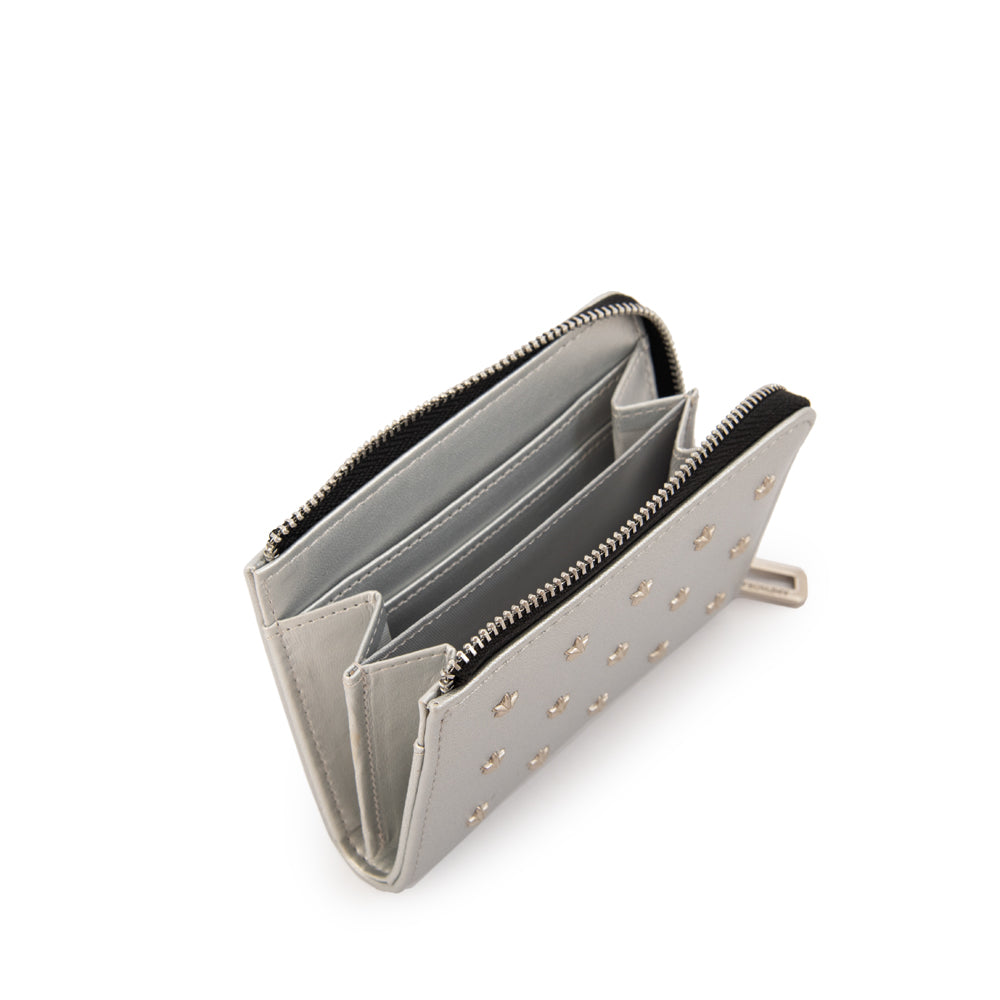 BILLETERA CHICA CROMA PLATEADO