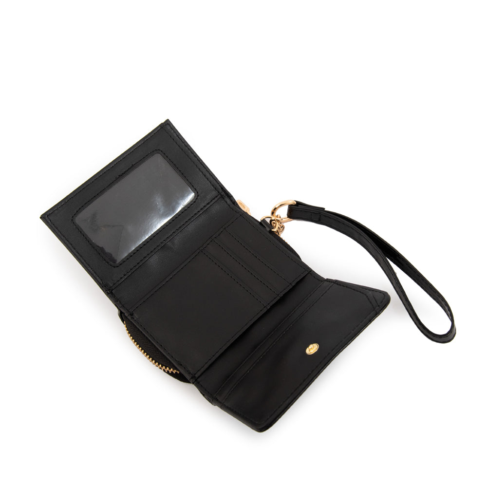 BILLETERA CHICA CRISTAL NEGRO