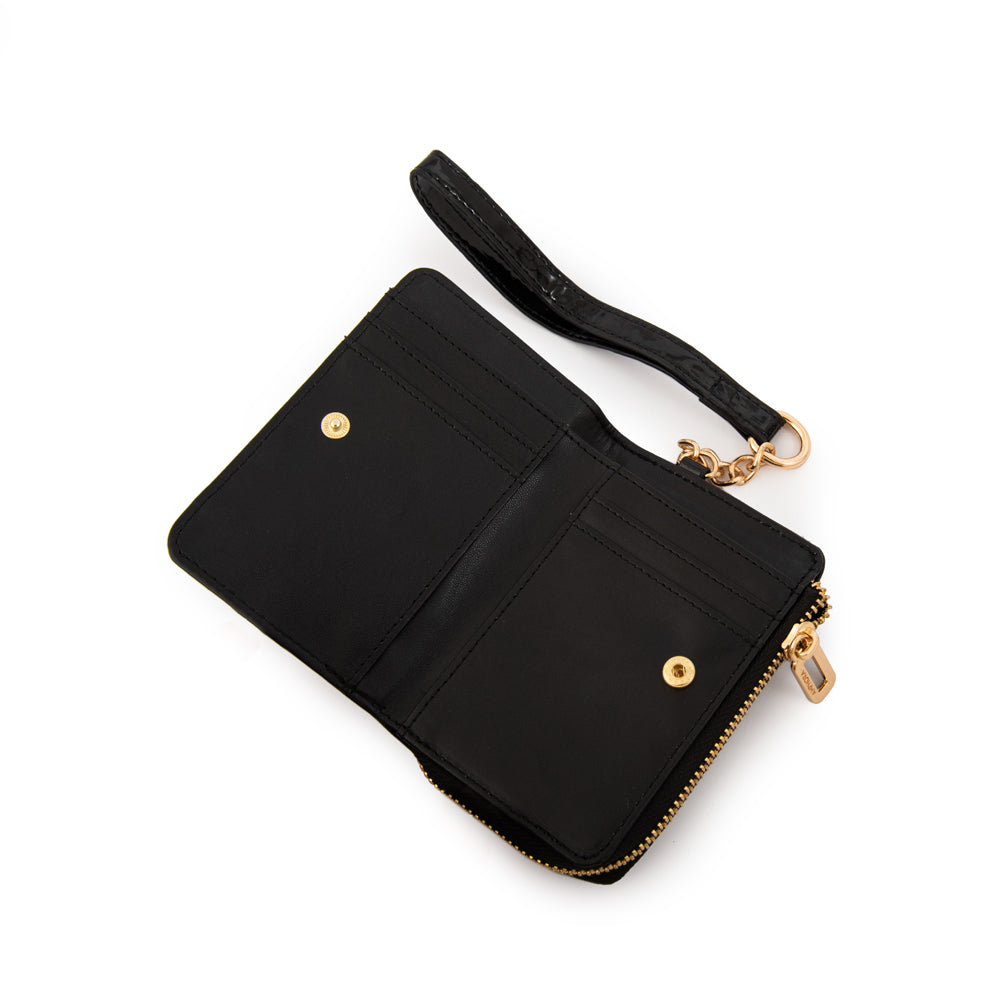 BILLETERA CHICA CRISTAL NEGRO