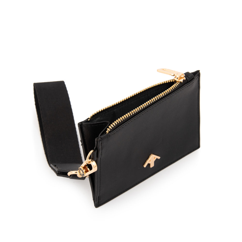 MONEDERO CON TARJETERO LULLABY NEGRO