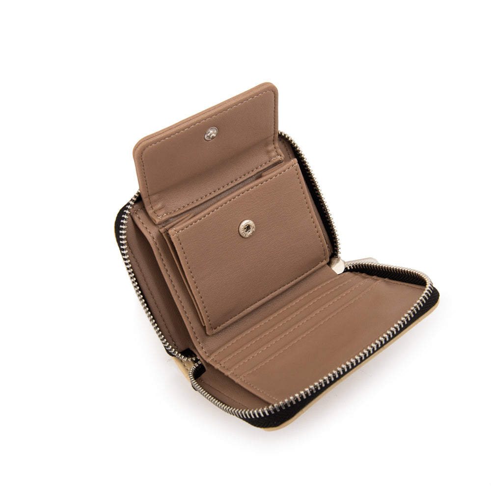 BILLETERA CHICA CUAL BEIGE