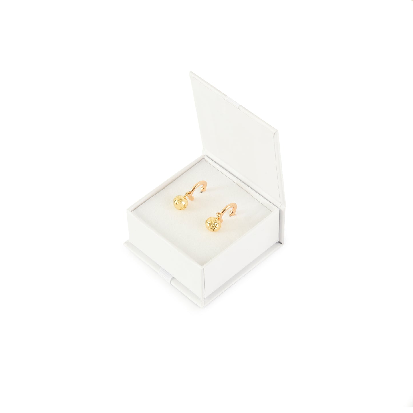 AROS CON COLGANTE MILAN GOLD