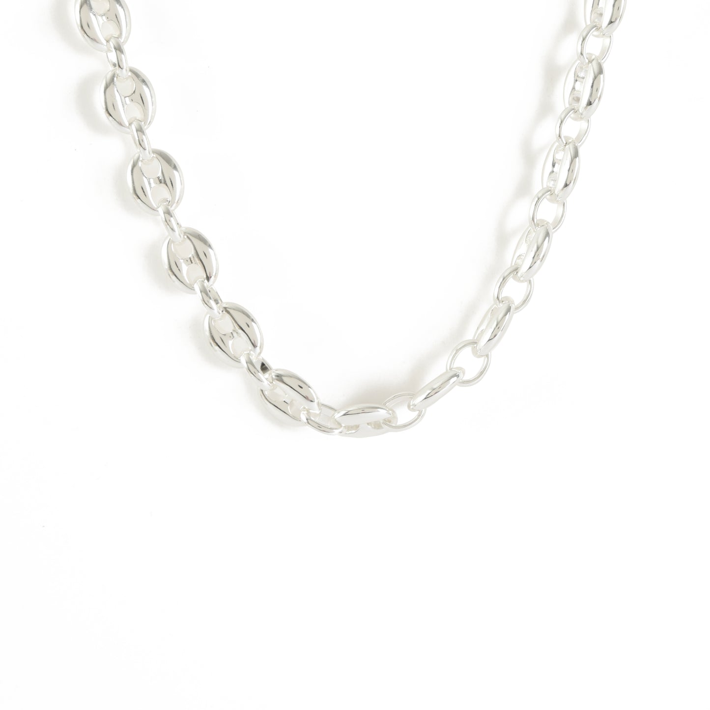 COLLAR BROOKLYN CORTO SILVER
