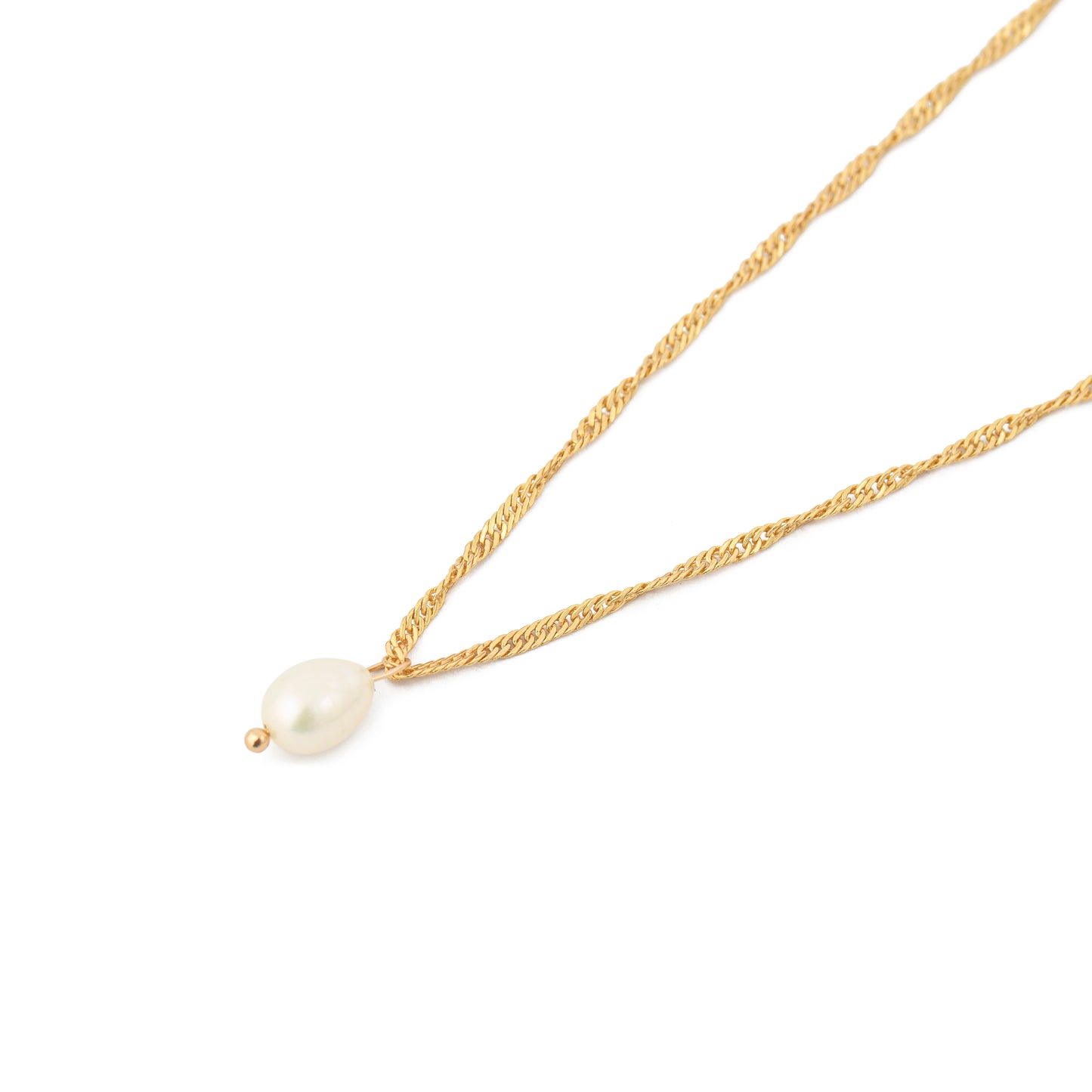 COLLAR CON COLGANTE PERLINA GOLD