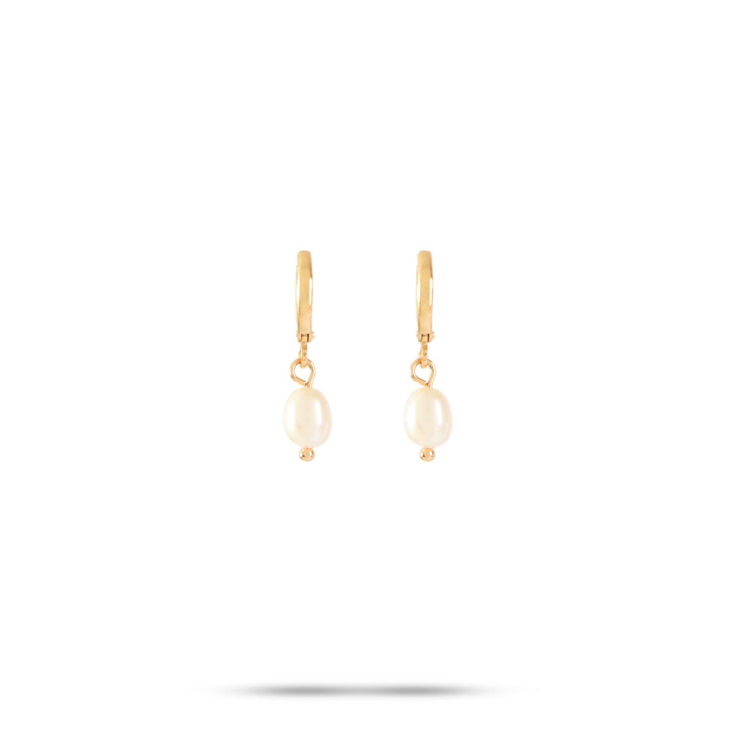 AROS CON COLGANTE PERLINA GOLD