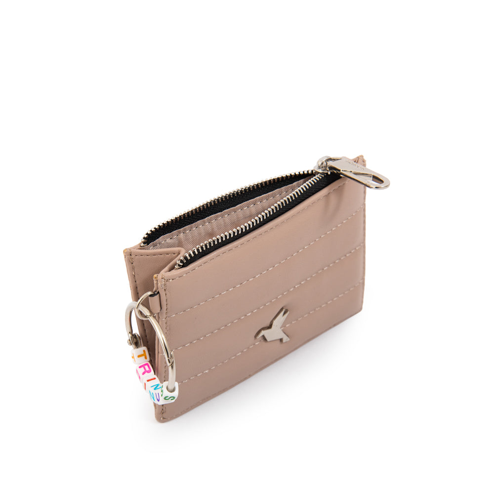 TARJETERO CON MONEDERO GALADRI BEIGE