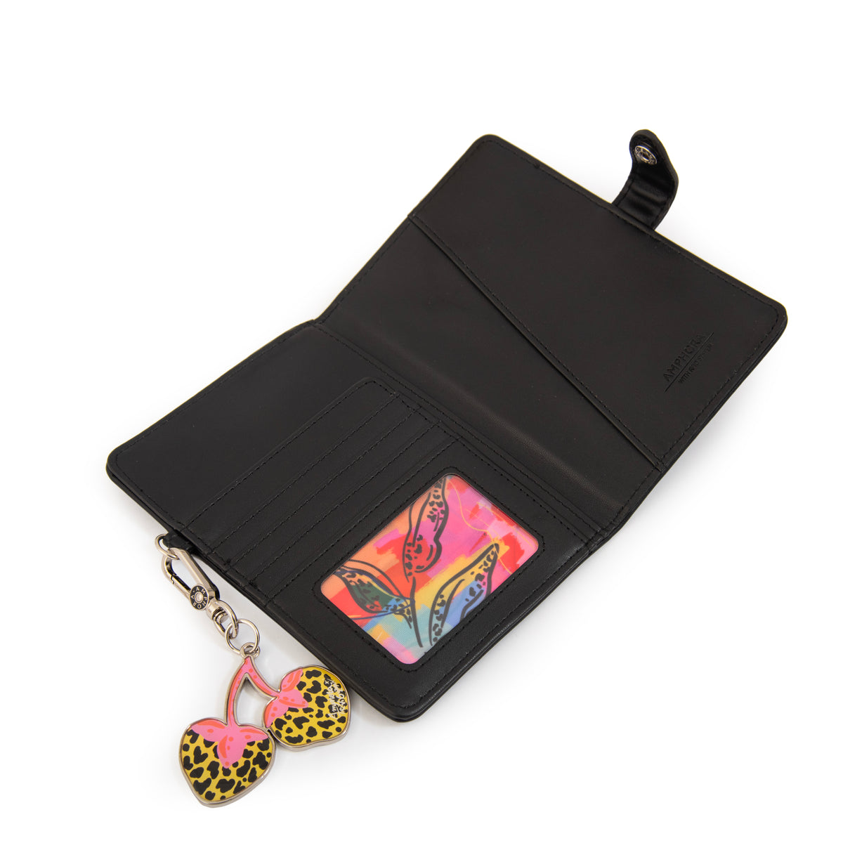 PORTAPASAPORTE PRISMA NEGRO