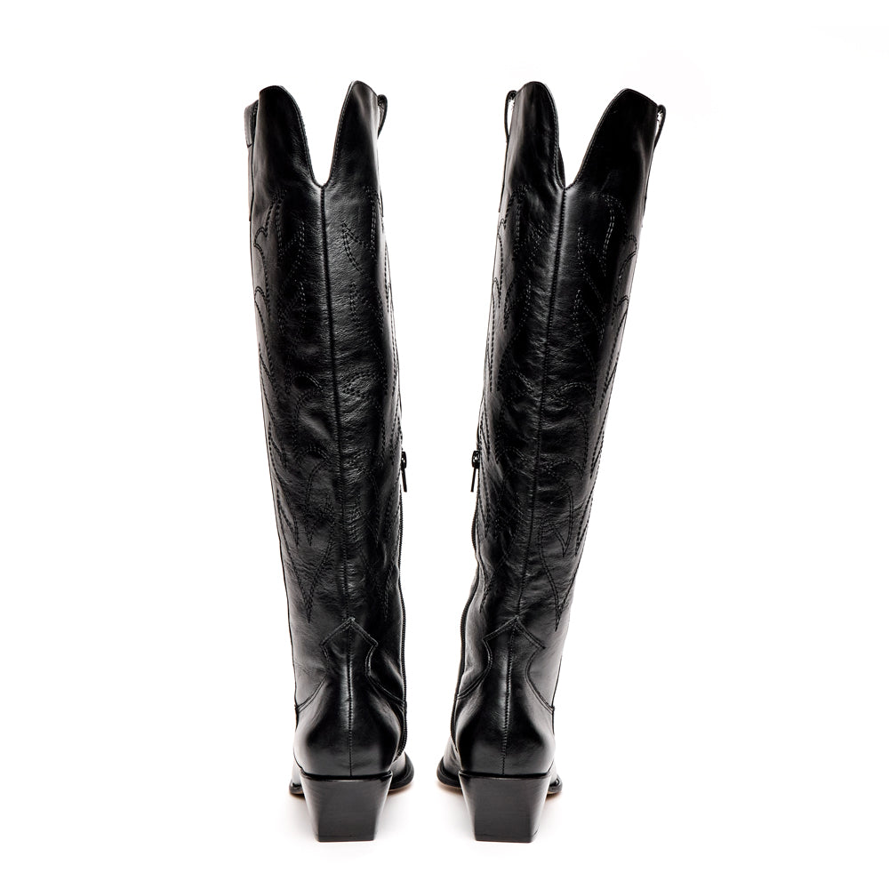 BOTA CAÑA ALTA WEST NEGRO