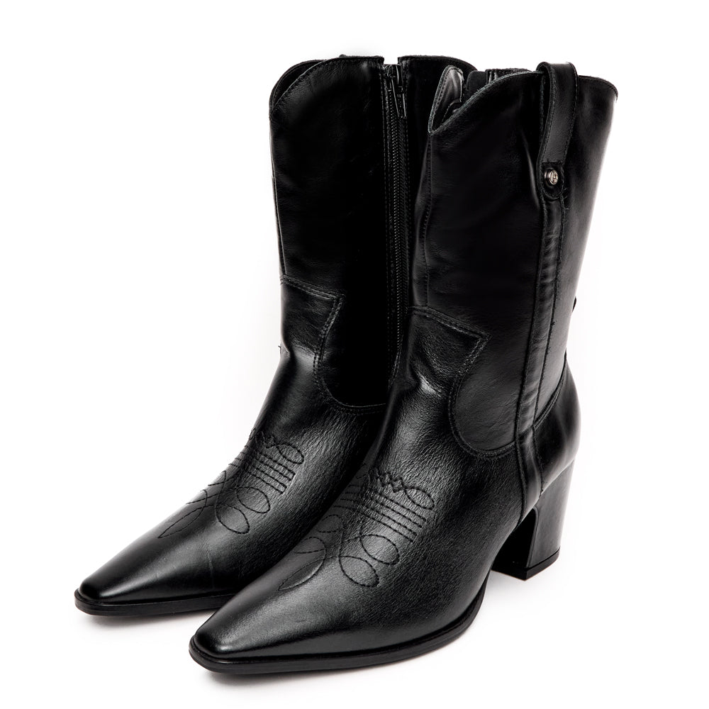 BOTA CAÑA MEDIA AZALEA NEGRO