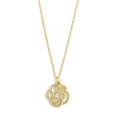 COLLAR CON COLGANTE ROSA GOLD