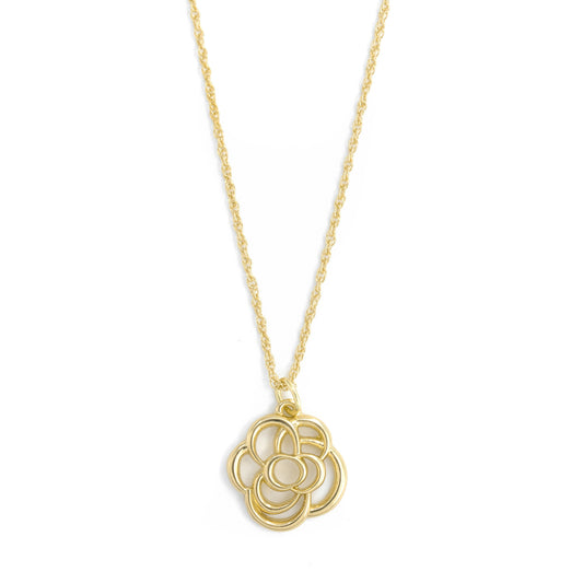 COLLAR CON COLGANTE ROSA GOLD