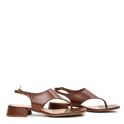 SANDALIA AMALFI MARRÓN