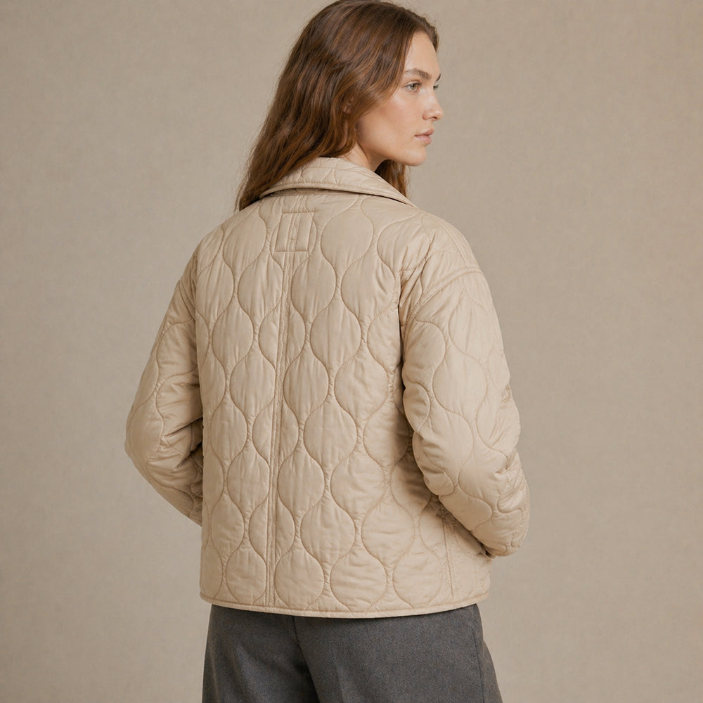 CHAQUETA ACOLCHADA BRUSELAS BEIGE